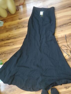 Catherine Malandrino Trumpet Mermaid Black Maxi